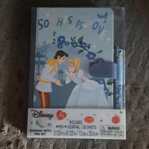 NEW Disney Cinderella Journal with Pen Set